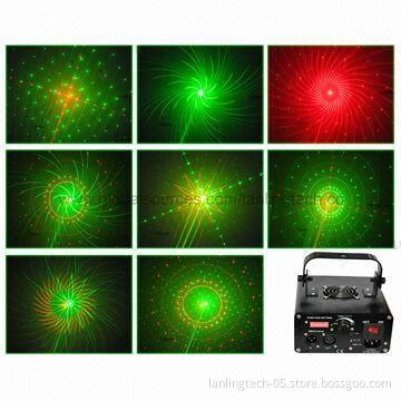 RG 150mW 8 Gobo Twinkling Laser, Laser Stage Light with DMX Control